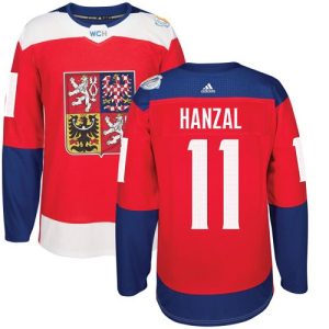 Herren Team Czech Republic #11 Martin Hanzal Authentic Rot Auswärts 2016 World Cup